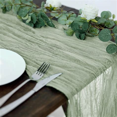 cheese cloth table runner